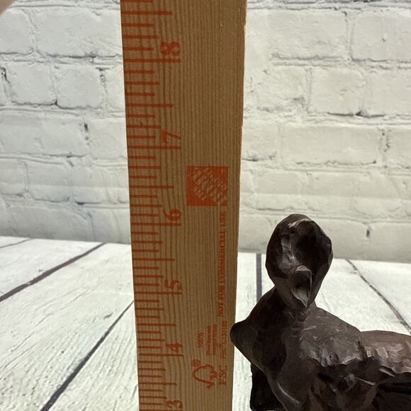 Vintage 1990's 11 Ounce Elephant Brown Resin Figurine Old 6x5 Statue‎ - Picture 7 of 8